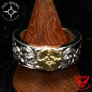 FIRST ARROW's（ファーストアローズ） K18インディアンフラワー付き8mm