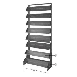 DVD両面(W93×D41×H216)16段単体 中日販売 業務用 陳列棚 セル・店