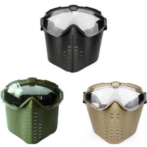 ファン 付き サバイバルゲーム ヘッドセット フェイスマスク ゴーグル