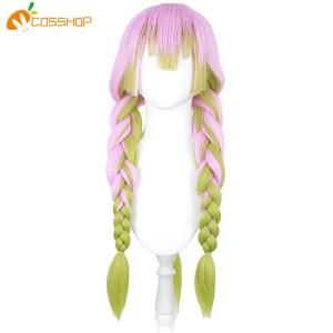 送料無料◇鬼滅の刃 風 甘露寺蜜璃 コスプレウィッグ かつら WIG 高温