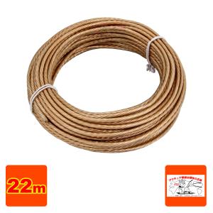 AW-2.8(AW2.8) 22m巻 高張力繊維線入り透明ビニル被覆アンテナワイヤー