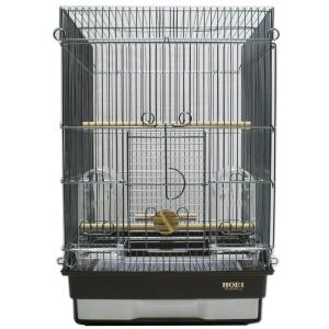 HOEI 465インコ手のりG 色：ホワイト ワイヤー：銀 （中型インコに