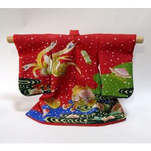 ミニチュア着物1/7金襴打掛キット 紺（高さ195mm幅277mm） : あい