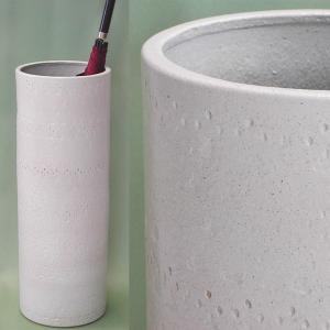 傘立て アンブレラスタンド 陶器製 ホワイト x ゴールド 白 金 モダン