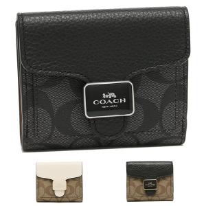 COACH（コーチ） 三つ折り財布 シグネチャーキャンバス ミニ財布メンズ