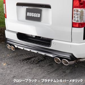 TRD リヤバンパースポイラー ホワイトパールCS(070) ハイエースバン