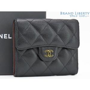 マトラッセ シャネル CHANEL ミニ財布 3つ折り財布 スモールフラップ