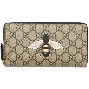 GGキャンバス グッチ 財布 GUCCI ラウンドファスナー長財布 メンズ
