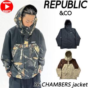 ☆ 25-26 REPUBLIC 36 CHAMBERS JACKET カラー:BLACK リパブリック