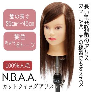 美容師 NBAA カットウィッグ アリスDX 人毛100% NB-WAC02 マネキン