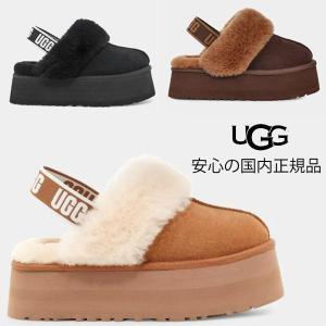 UGG（アグ） 毎日発送 レディース ファンケット ファー サンダル 厚底