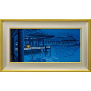 平山郁夫 「 夕映薬師寺 」 岩絵具方式 複製画 絵画 日本画 巨匠 奈良