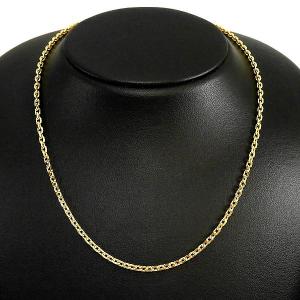 K18 YG ゴールド ツイストチェーン ネックレス 20インチ ツイスト