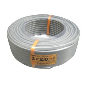 ◇VVF2.0×3C 100メートル【赤 白 黒】VVF 600Vビニル絶縁ビニルシース