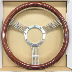 ビレットステアリングホイール 14インチ Φ35cm マッスル ハーフラップ