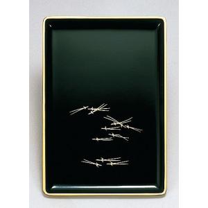 慶弔両用のお盆 8寸 黒 無地 慶弔両用 切手盆 名刺盆 祝儀盆 万能