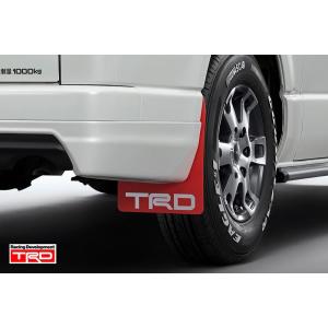 TRD マッドフラップ レッド ハイエースバン KDH20# KDH211 KDH22