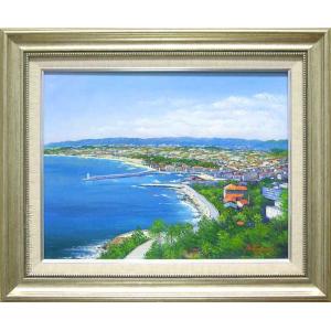 絵画 油絵 雨晴海岸 （小川久雄） 【肉筆】【油絵】【日本の風景