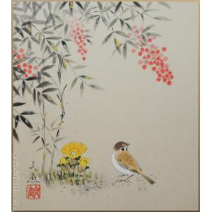 絵画 朝焼けの海 (朝隈敏彦) 【海・山】【肉筆】【油絵】【3・4号