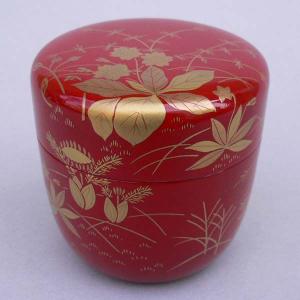 茶道具 一閑芽張柳蒔絵大棗[内金砂子]（即中斎好写） : 茶道具春日園