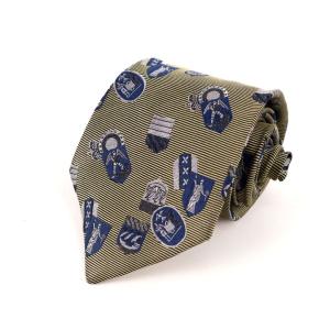 anzt ドミニクフランス DominiqueFrance ネクタイ 濃紺 シルク