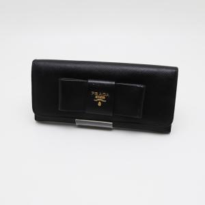 PRADA（プラダ） リボン付きL字ファスナー長財布[小銭入れ付き] ローズ