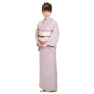 色無地 レンタル 袷 10月〜5月向け 一ツ紋 ブルーグレー色 着物 入学式