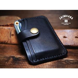 クロコダイル・ミドルサイズトラッカーウォレット ブラック