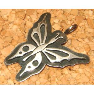 本物 HOPI族 ホピ族 インディアンジュエリー シルバー925製 バタフライ