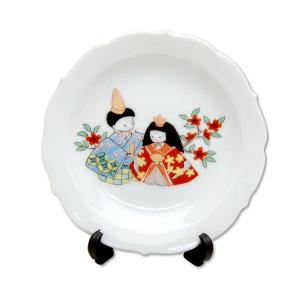 ひな祭り 飾り皿 コンパクト 有田焼 おひな様（3月）ミニ飾皿 陶磁器