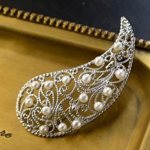 碌山 ラベンダー翡翠 シードパール ブローチペンダント 大粒ヒスイの