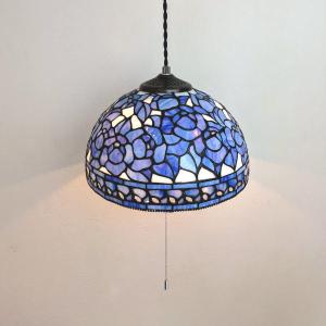 ステンドグラスランプ ピーコック 8インチ 孔雀 ステンドランプ