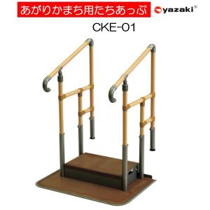 手すり あがりかまち用たちあっぷ CKE-02 台あり 片手すり 玄関用 室内