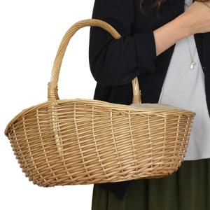 ちどり産業 ピクニックバスケット かごバッグ 煮柳バスケット ふたなし