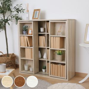 リコメン堂 ダブルスライド度書棚奥深タイプ900幅 bdc-043wh-br YMW