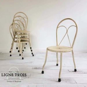 ブロカント キッズアイアンガーデンチェアー スタッキング 鉄 椅子