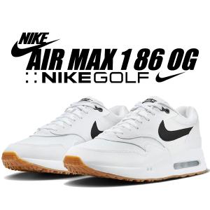 NIKE AIR MAX 1 86 OG GOLF white/black-gum med brown fn0697-100