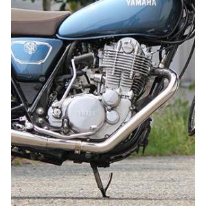 部品屋K&W ショートドラッグパイプマフラー SR400 YAMAHA ヤマハ フル