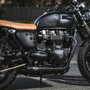 Motone 空冷 ボンネビル T100 Saturn V スリップオンマフラー