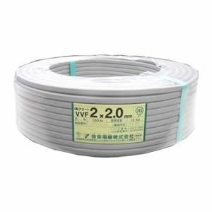 VVFケーブル 電線 2.0mm×2 100m巻 VVF2.0×2C×100m : 冷凍空調エアコン