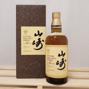 福島県内発送【古酒】 SUNTORY WHISKY 山崎 12年 ピュアモルト 希少最