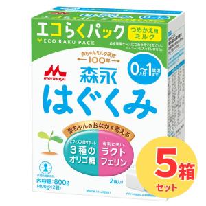 はぐくみ 森永 エコらくパック【はじめてセット ＋ つめかえ用10箱