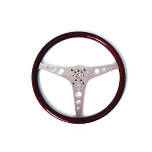 モトリタMK3ウッドステアリング・14インチ フラット : ミニマルヤマ