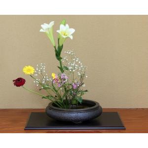 信楽焼 水盤 花器 11号 万年青 丸 陶器 池坊 嵯峨御流 生け花 華道用