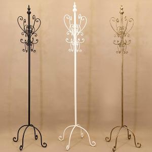 コートハンガー ポールハンガー アイアン アンティーク調 アラベスク
