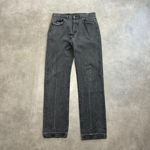 90's Levi's 505 PIECE-DYEING BLACK JEANS MADE IN USA W33L32