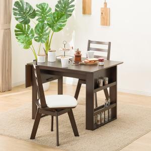 ニトリ（NITORI） 幅94(伸長時120) 伸長式ダイニングテーブル3点セット