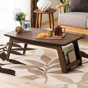 ニトリ（NITORI） 幅100cm 棚付き天然木センターテーブル(セーブル2