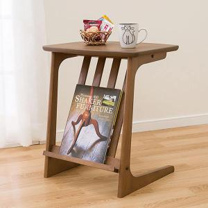 ニトリ（NITORI） 木目が美しいウォールナット天板 サイドテーブル(N