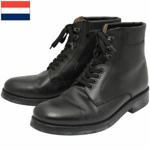 フランス軍 2バックル コンバットブーツ レザー ブラウン USED FB071NN